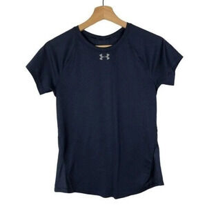 Under Armour Navy Blue Qualifier HexDelta Athletic Top XS